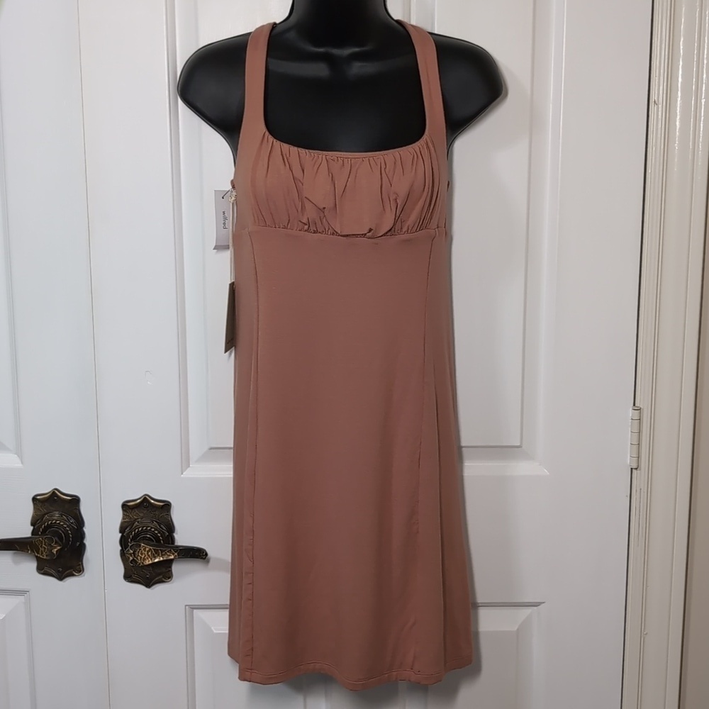 Wilfred Free Orbit Dress Ruched Front Large NEW